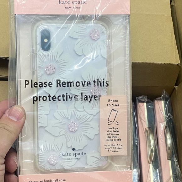 Kate Spade New York Defensive Case for Apple iPhone XS Max - Hollyhock/Cream NIB - Picture 3 of 10